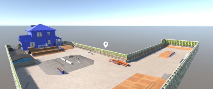 Map Static Board Team House Backyard Park Skater XL mod