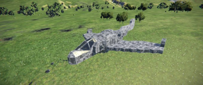 Blueprint AH-36 Stealth jet my brother inspired me Space Engineers mod