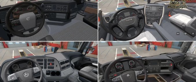 Trucks Lenkräder Paket für alle LKWs für MP [1.37 - 1.38] Eurotruck Simulator mod