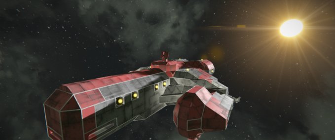 Blueprint The Ebon Hawk - Star Wars KOTR Space Engineers mod