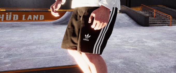 Gear Adidas Black Short Skater XL mod