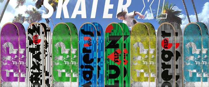 Gear 20 Flip Decks New Collection Distortion & Glitch Skater XL mod