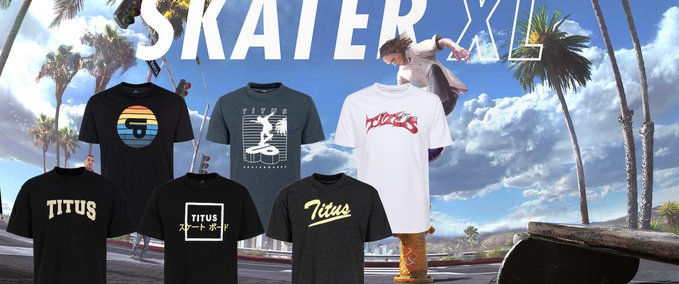 Gear Huge Pack of Titus Tee´s. 30 Shirts in 5 Colours! Skater XL mod