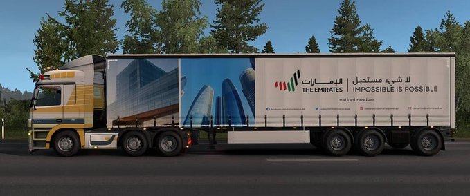 Trailer The Emirates Anhängerpaket [1.38.x] Eurotruck Simulator mod
