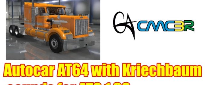 Trucks [ATS] Autocar AT64 mit Kriechbaum Sounds 1.38.x American Truck Simulator mod