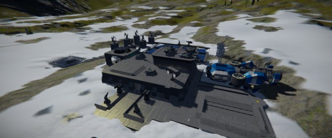Blueprint Large Grid 1111 Space Engineers mod