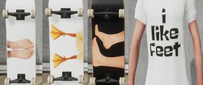 Fakeskate Brand Feet Skater XL mod
