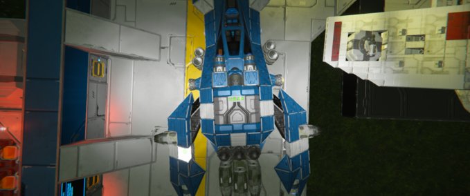 Blueprint Combatant mk.1-A atmospheric fighter Space Engineers mod