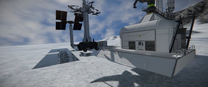 Blueprint Beginner Survival Base With Vehicles Space Engineers mod