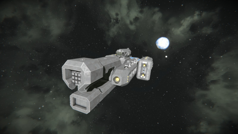 Space Engineers: UNSC INFINITY HALO WARSHIP v 1.0 Blueprint, Ship,  Large_Grid, Safe Mod für Space Engineers