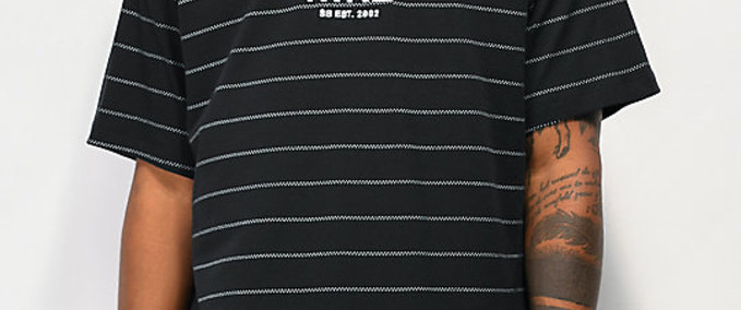 Other Nike SB Allover Stripe Black T-Shirt Skater XL mod