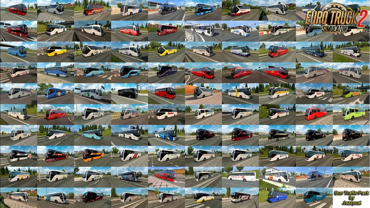 Buses in Traffic Pack by JC v6.3 1.34.x - Thumbnail 1
