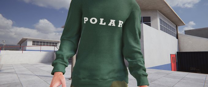 Real Brand Polar Skate Co Polar Knit Sweater Dark Green Skater XL mod