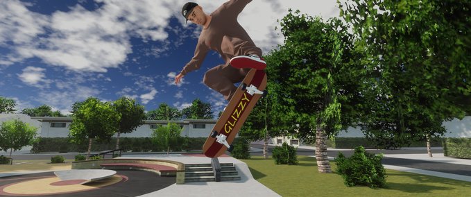 Gear Glizzy Skateboard Deck Skater XL mod