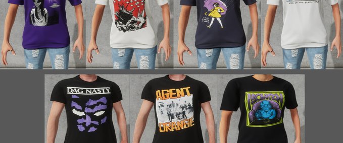 Other Band shirtpack #3 Skater XL mod