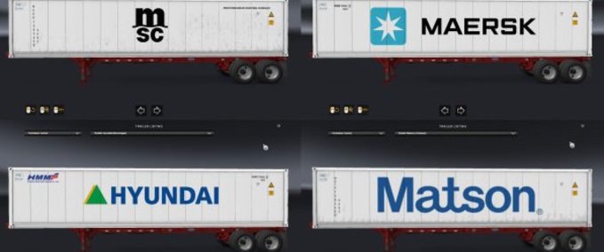 Trailer [ATS] Cargo Paket Reefer Container von Satyanwesi 1.38.x American Truck Simulator mod