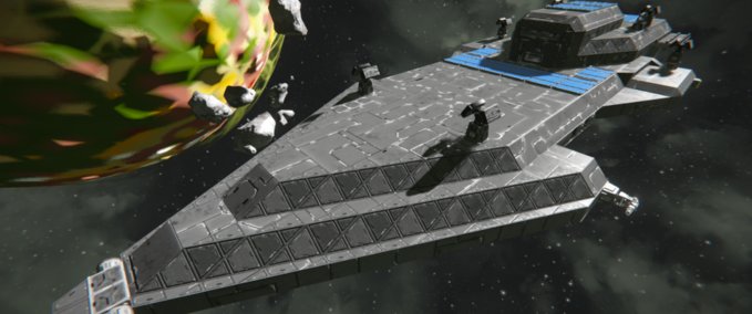 Blueprint Aeneas-Class Patrol Starcarrier Space Engineers mod