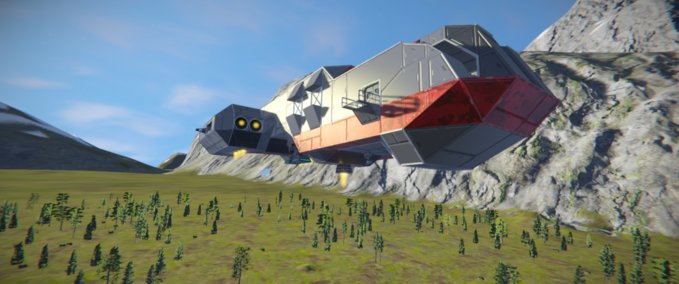 Blueprint The type 41 sparta drop ship Space Engineers mod