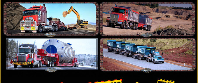 Mods Loading Screen "Oversize load" American Truck Simulator mod