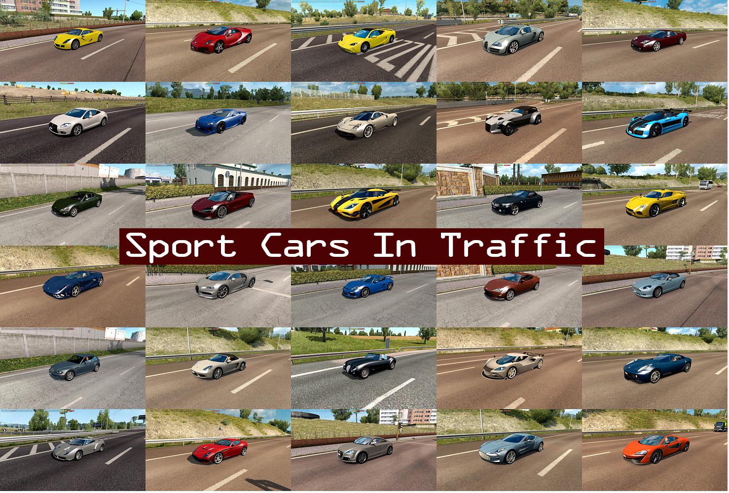 Package of Sport Cars in Traffic by TrafficManiac v1.0 1.31.x - Thumbnail 1