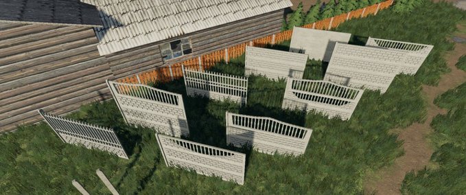 Objekte Concrete Fences Pack Prefab (Prefab*) Landwirtschafts Simulator mod