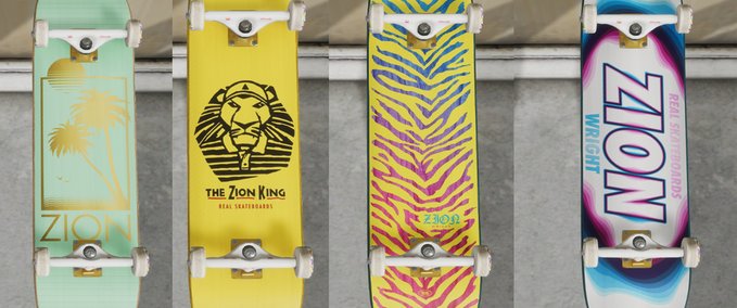 Real Brand Zion Wright Decks Skater XL mod