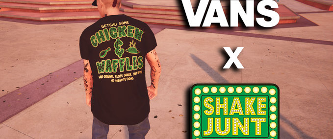 Real Brand Vans X Shake Junt | T-Shirts Skater XL mod