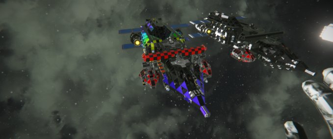 Blueprint HUB HELLFIRE CRUISER Space Engineers mod