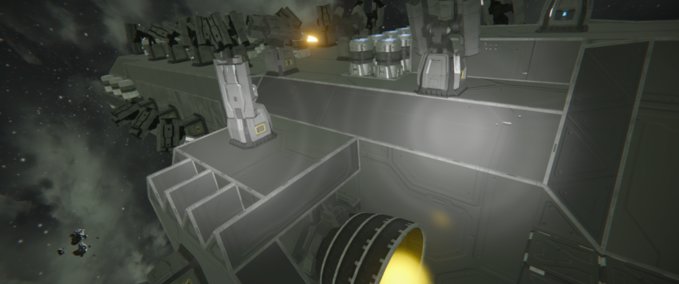 Blueprint Titan warship Space Engineers mod
