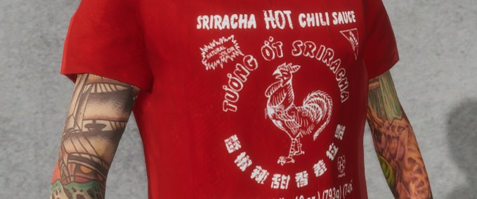 Real Brand Sriracha Tshirt Skater XL mod