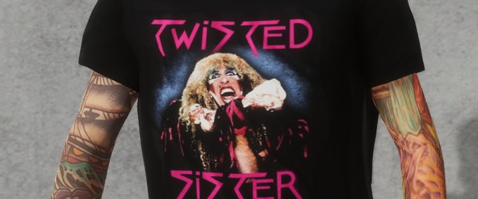 Real Brand Twisted Sister Tshirt Skater XL mod