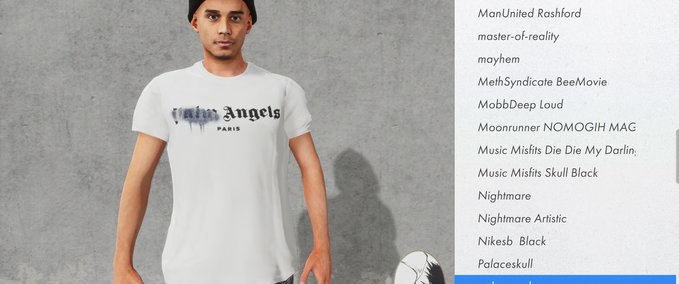 Gear Palm Angels Paris Sprayed S/S T-Shirt Skater XL mod