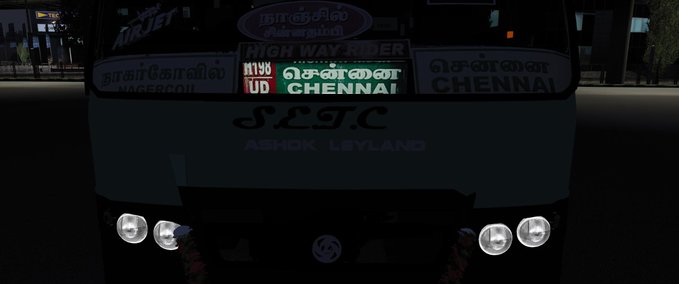 Trucks Indischer Ashok Leyland SETC Ultra Deluxe Bus von BIJU MON [1.37 - 1.38] Eurotruck Simulator mod