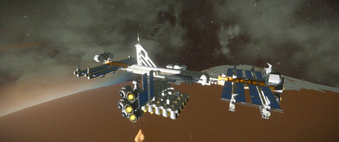Blueprint Floating Base Station Space Engineers mod