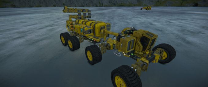 Blueprint Mobile Drill Rig XXX Space Engineers mod