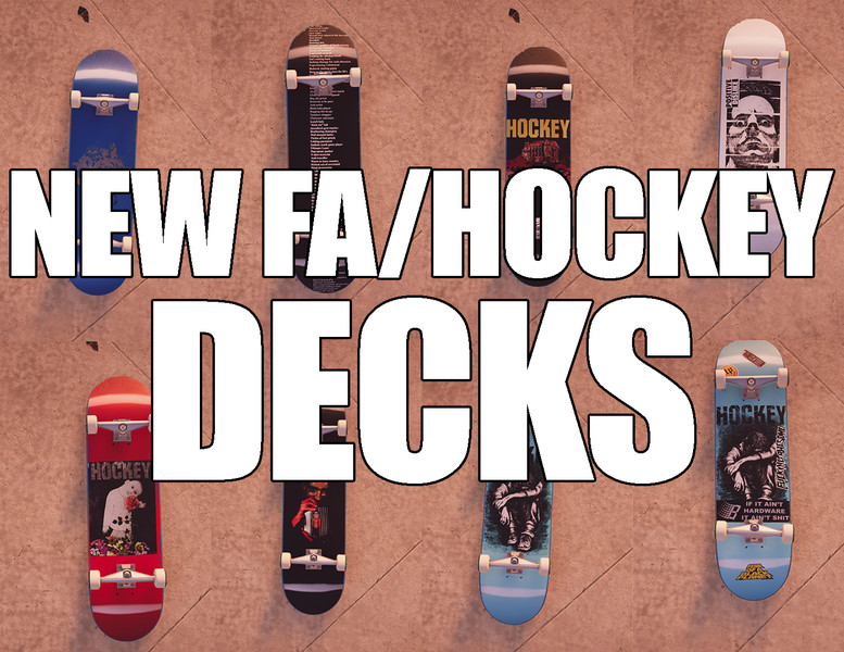 Skater XL: New Fucking Awesome/Hockey Deck Pack (20+ Decks) v 1.0 Map