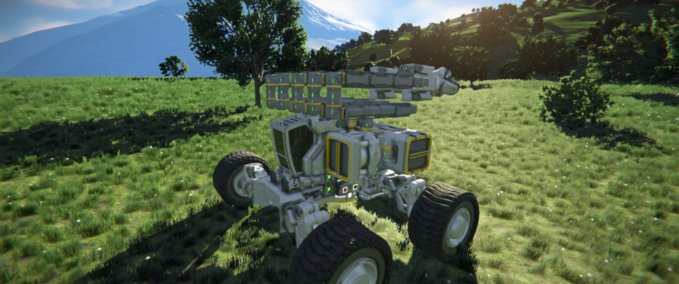 Blueprint Mobile Drill Rig prototype Space Engineers mod