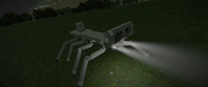 Blueprint Spider walker prototype finish me Space Engineers mod