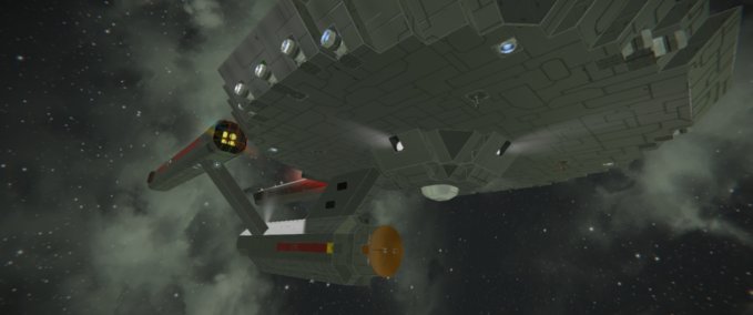Blueprint Star Trek TOS N.C.C.1701 USS Enterprise Space Engineers mod
