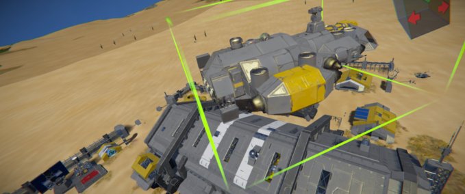 Blueprint Static Grid 9065 Space Engineers mod