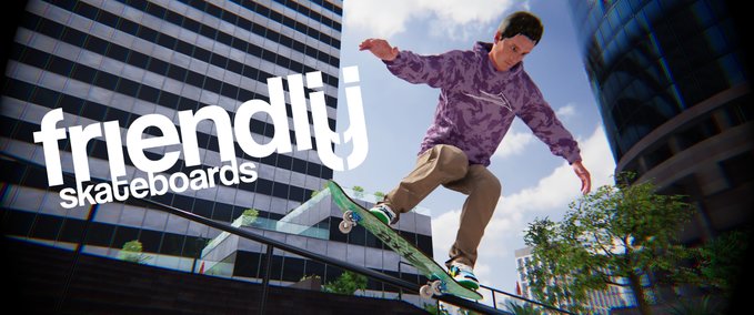 Fakeskate Brand Friendly Skateboards Drop #1 Skater XL mod