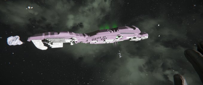 Blueprint Halo covenant light cruiser Space Engineers mod