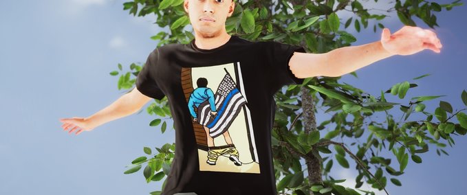Other NMNR Thin Blue TP Shirt Skater XL mod
