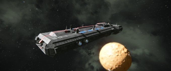 Blueprint Black Bull Heavy Cruiser Space Engineers mod