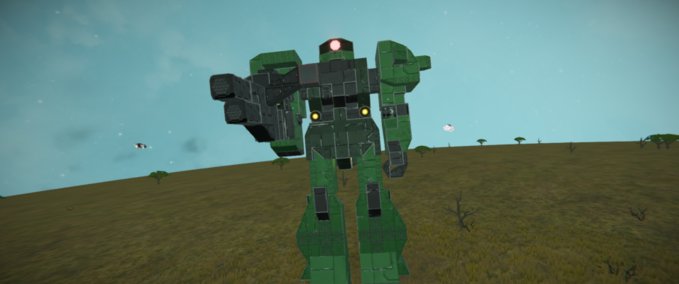 Blueprint Zaku mech Space Engineers mod