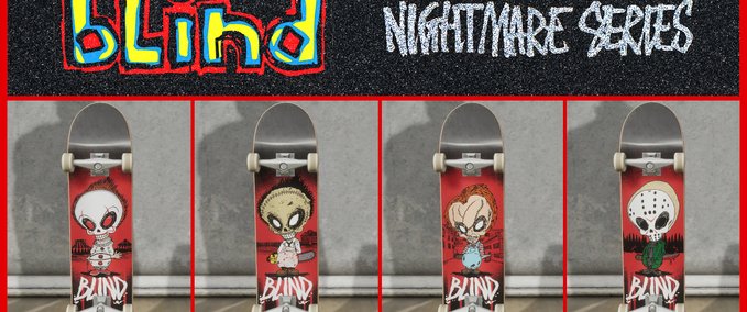 Gear Blind Skateboards - Nightmare Series Skater XL mod