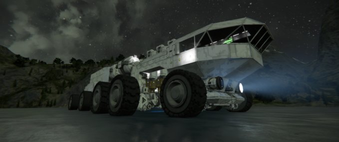 Blueprint Mobile hydro plant &amp; ODS Space Engineers mod