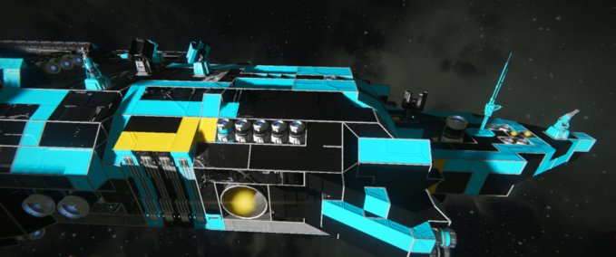 Blueprint Static Grid 7400 Space Engineers mod