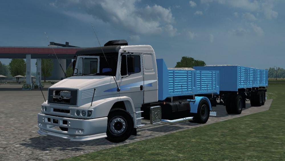 Mercedes-Benz LS 1634 Tandem + Trailer Volcador Patronelli  [1.38.x] - Thumbnail 1