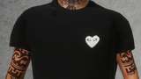 CDG - black shirt, white logo Mod Thumbnail